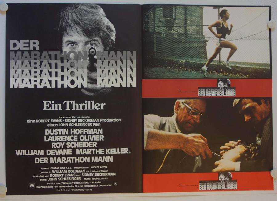 The Marathon Man original release german doublepanel movie poster set